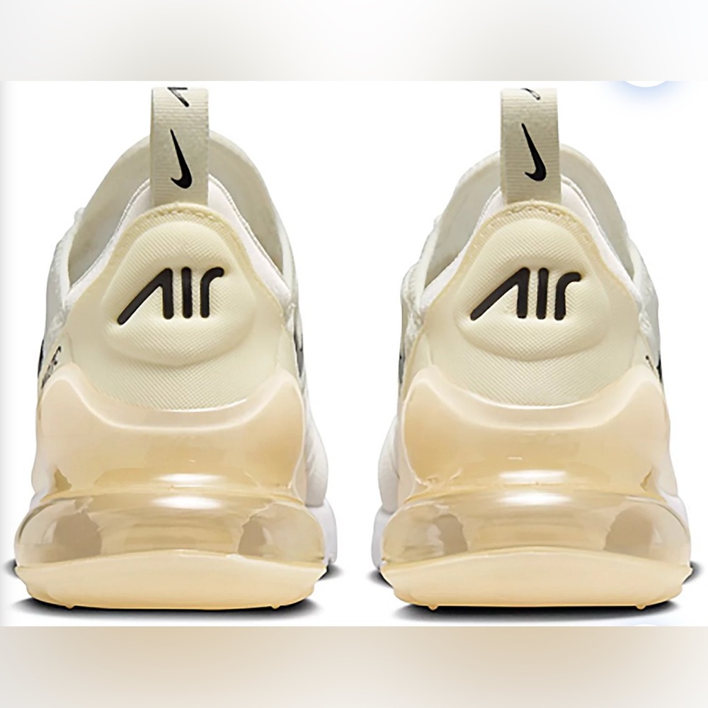Nike Women's Air Max 270 Shoes Size 9 - Sail black coconut milk color - Picture 2 of 8